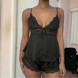 Victoria secret satin pajamas